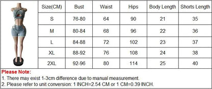 Sexy Jean Women Short Sets Straps Denim Crop Top and Cut Out Shorts Coachella Outfit
