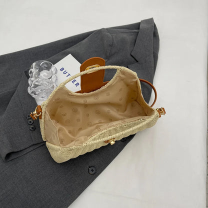 Women Crossbody Bags Handmade Summer Woven Shell Hand-Woven Bag