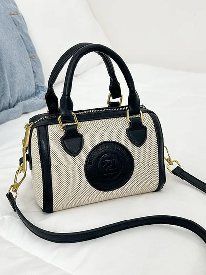Summer Women's Canvas Bag - Niche Pillow Design, Fashionable for Commuting, Versatile Handbag