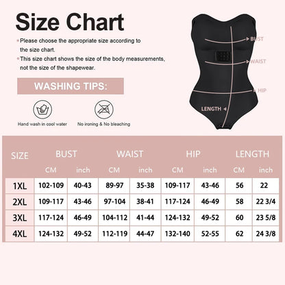Removable Strap Women Tummy Control Shapewear Thong Front Closure Butt Lifter Removable Strap Padded Full Body Shaper