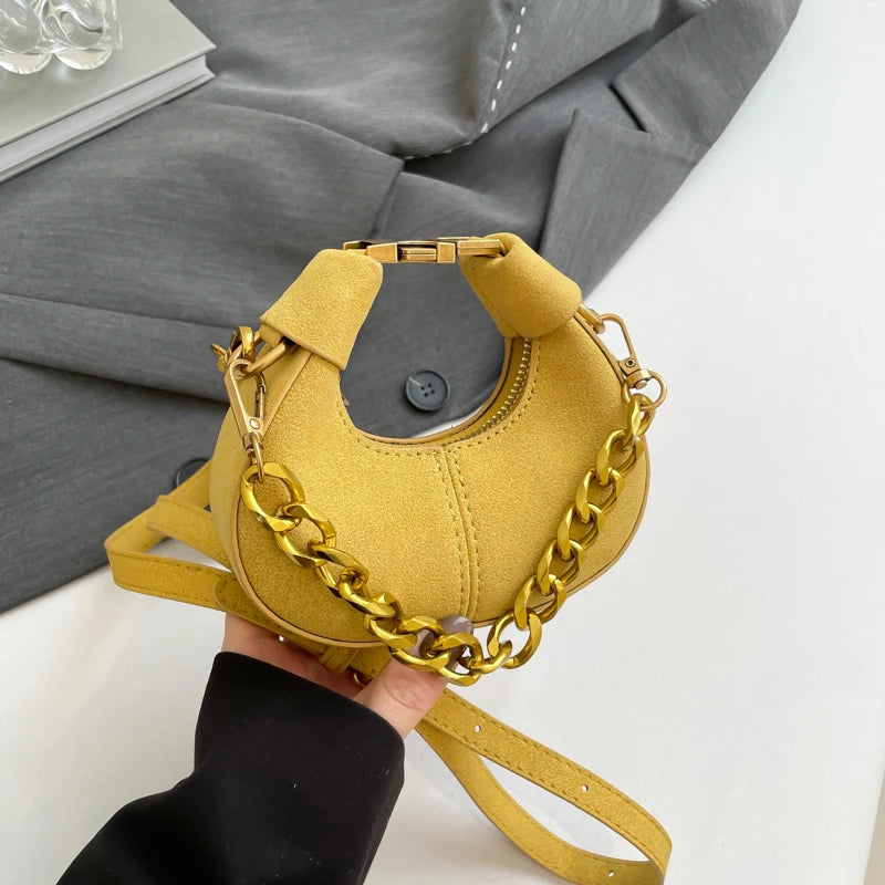 Mini PU Leather Saddle Shoulder Bag for Women Y2K Handbags and Purses Crossbody Bags
