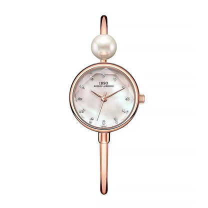 Elegant Women Bracelet Watch Luxury Diamond Waterproof Ladies Bangle Wristwatch