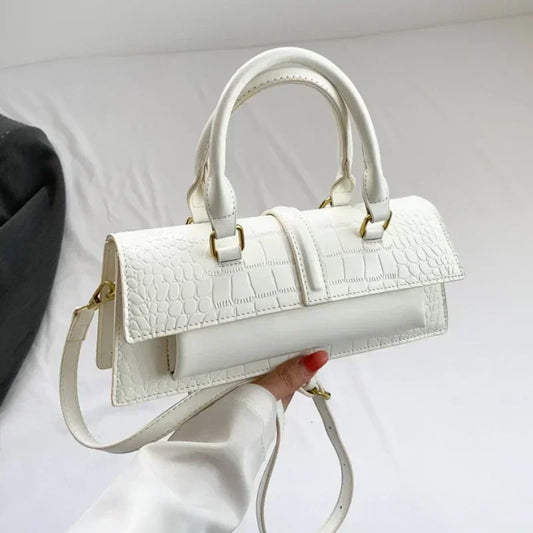 Ladies Shoulder Bag High Quality PU Stone Pattern Crossbody Bag for Women Armpit Clutch