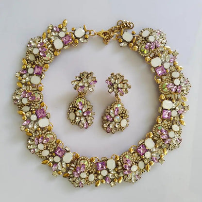 Crystal Rhinestone Large Collar Big Big Choker Necklace for Women