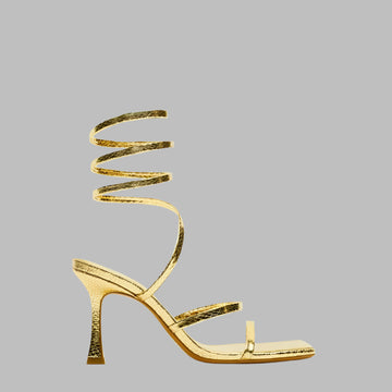Women Sexy Cross Ankle Snake Strap Heels Ladies Shoes Square Toe High Heels