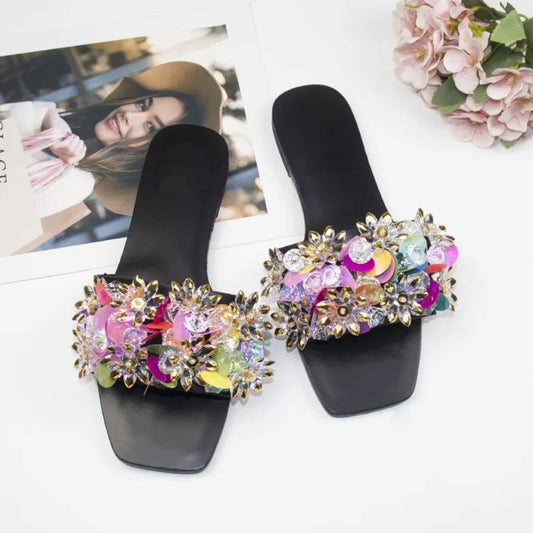 Women Crystal Sandals Fashion Diamond Women's Slippers
