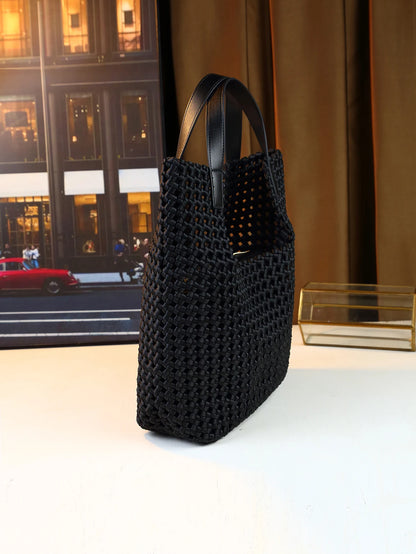 Woven Handbag Casual Commuter Mother-Child Bag Shoulder Underarm Bag
