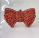 red with gold metal