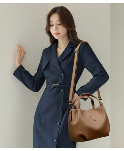 Genuine Tote Bag Leather Luxury Handbag High Quality Ladies Crossbody Handbag