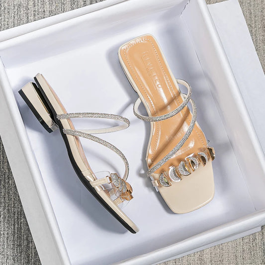 summer new women's flat slippers outdoor sandals casual flat shoes Stylish