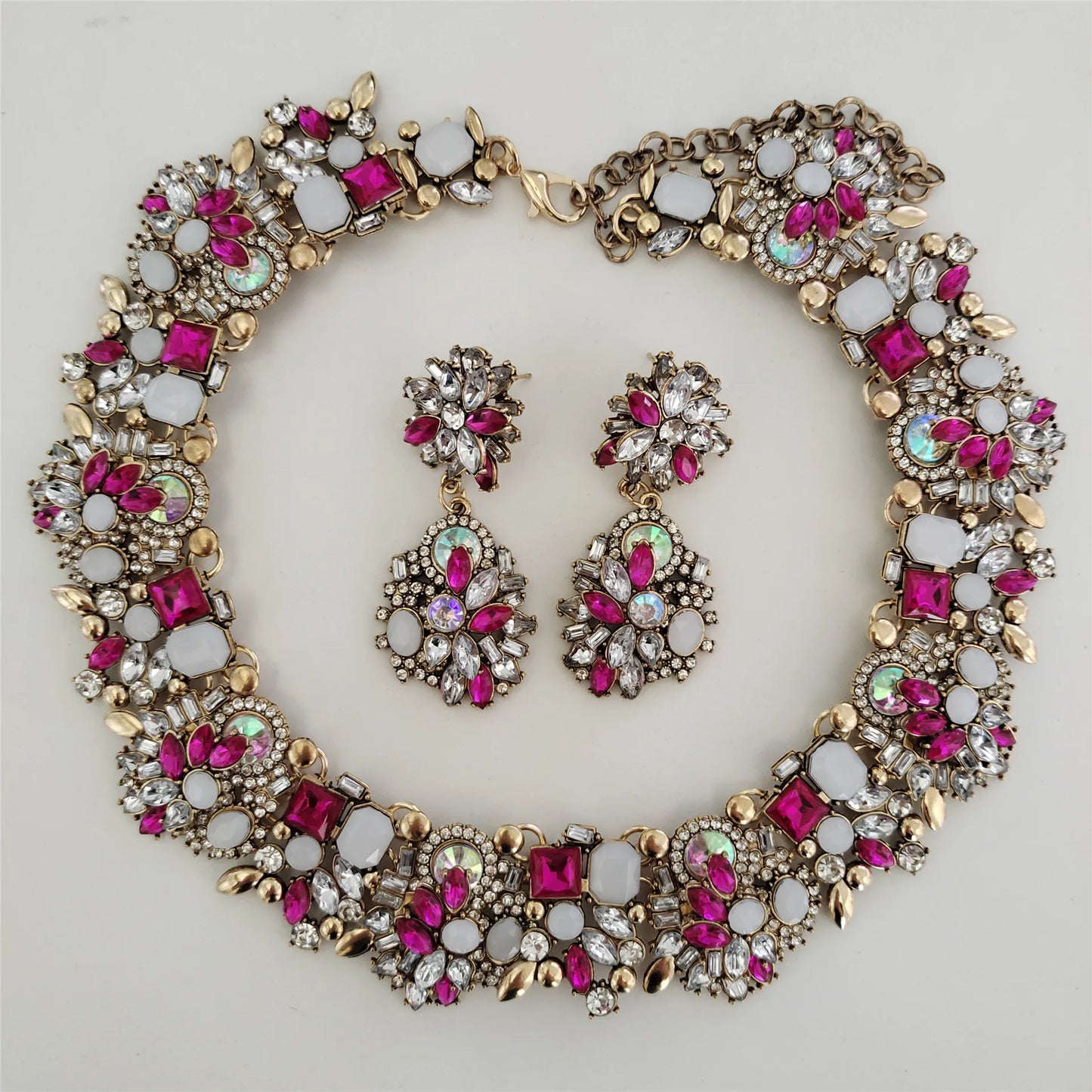 Crystal Rhinestone Large Collar Big Big Choker Necklace for Women