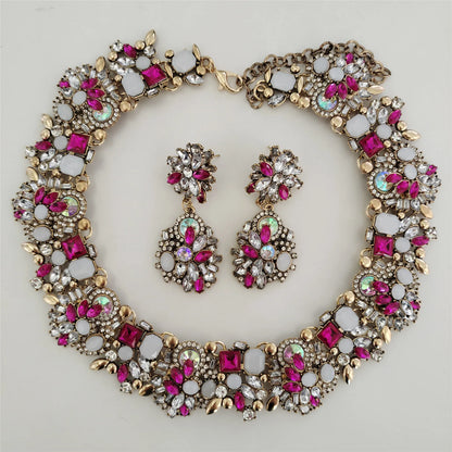 Crystal Rhinestone Large Collar Big Big Choker Necklace for Women