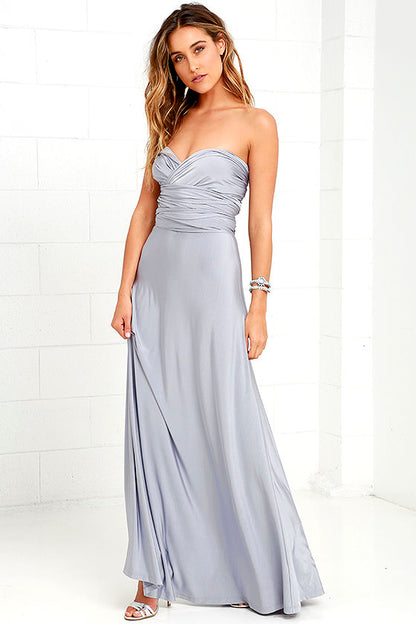 Multiway Wrap Convertible Boho Maxi Dress Bridesmaid Infinity Robe Dresses