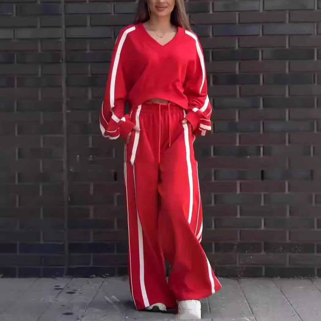 2 Piece Set Women Casual Sweatpants Outfits Long Sleeve Tops Pants Sets Sweatshirts Two Piece Set Fashion Suits