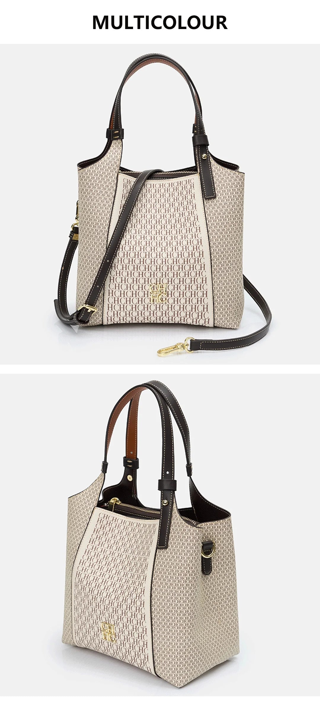 Luxury Brand Large Capacity Women's Tote Bag Multi-functional Letter Handbag
