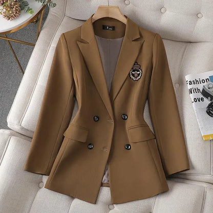 Skirt Two Piece Blazer Outfits Chic 2 Piece Set Women's Clothing Pleated Mini Skirt Blazer Suit
