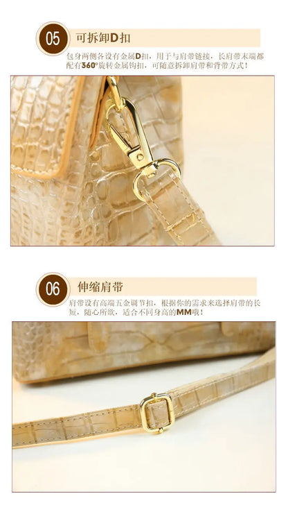 Luxury Designer Brand New High Quality Cowhide Large Capacity Crossbody Bag