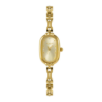 Vintage Bracelet Watch Unique Japanese Movement Waterproof Oval Small Gold Watch for Women's Luxury Jewelry