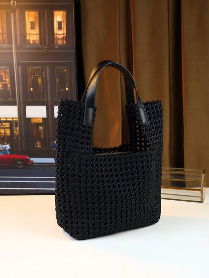 Woven Handbag Casual Commuter Mother-Child Bag Shoulder Underarm Bag