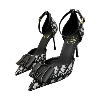 Women Sexy High Semi Heels Pointed Toe Shoes Party Stilettos Pumps Ankle Buckle Pumps