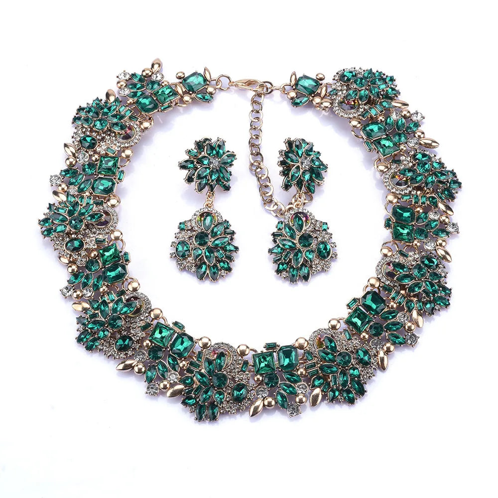 Crystal Rhinestone Large Collar Big Big Choker Necklace for Women