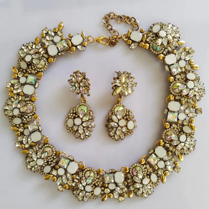 Crystal Rhinestone Large Collar Big Big Choker Necklace for Women