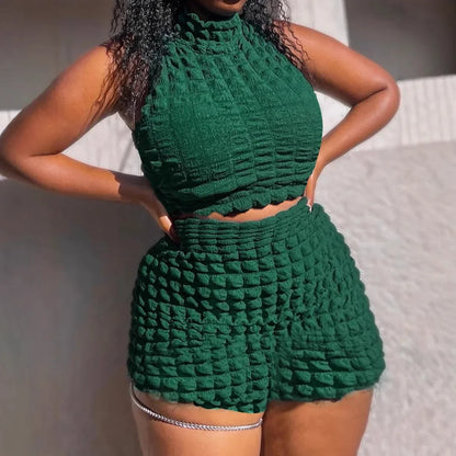 2 Piece Women Sets 2025 New Arrival Summer Matching Sets Print Two Pieces Sets