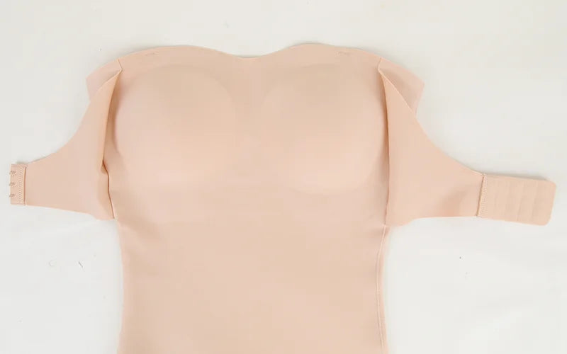 Removable Strap Women Tummy Control Shapewear Thong Front Closure Butt Lifter Removable Strap Padded Full Body Shaper