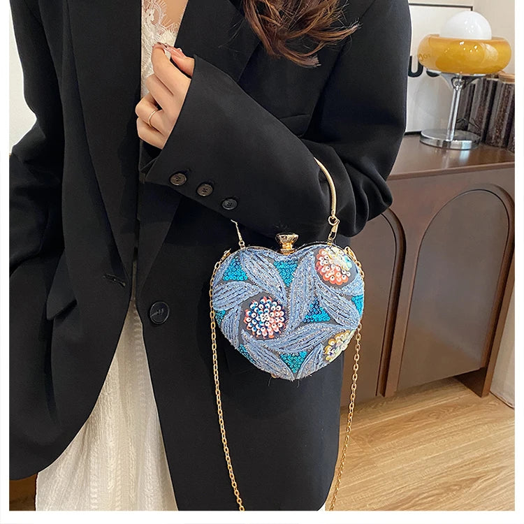 Luxury Gold Clutch Bags for Women Evening Purse Designer Crossbody Bag
