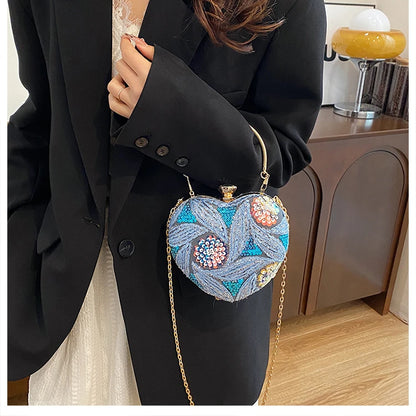 Luxury Gold Clutch Bags for Women Evening Purse Designer Crossbody Bag