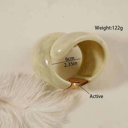 Fashion Exaggerated Geometric Open Cuff  Whiter Bracelet Irregular Korean Retro Wide Bracelet