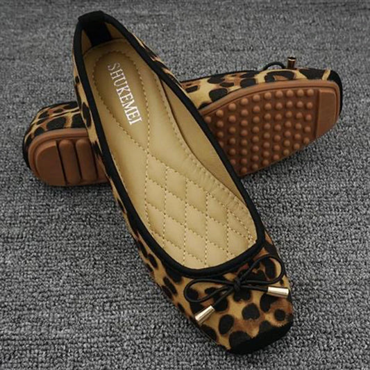 Flat Shoes Women Ballet Flats Bowknot Ladies Shoes Big Size 42