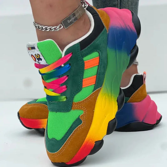 Women Sneakers Running Shoes Colorful Casual Sneakers