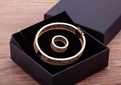 Exquisite Bracelet and Ring 2 Pieces Classic Jewelry Sets Birthday Gift