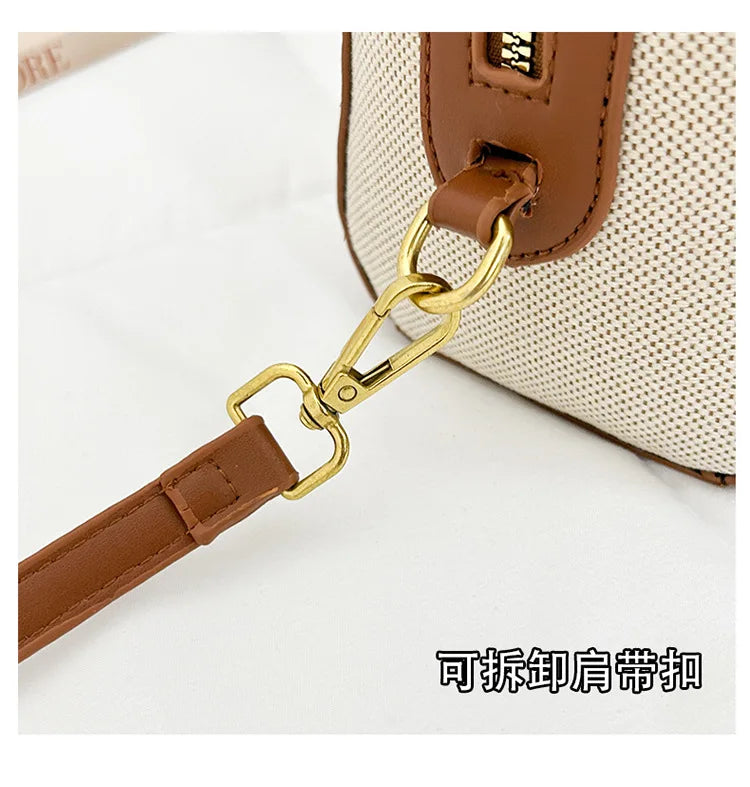 Summer Women's Canvas Bag - Niche Pillow Design, Fashionable for Commuting, Versatile Handbag