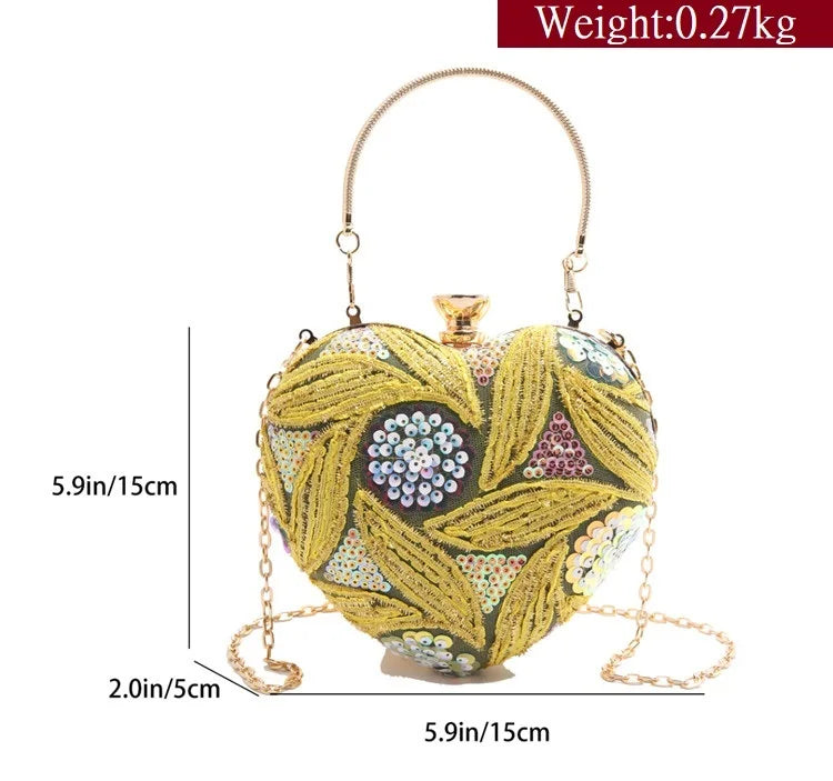 Luxury Gold Clutch Bags for Women Evening Purse Designer Crossbody Bag
