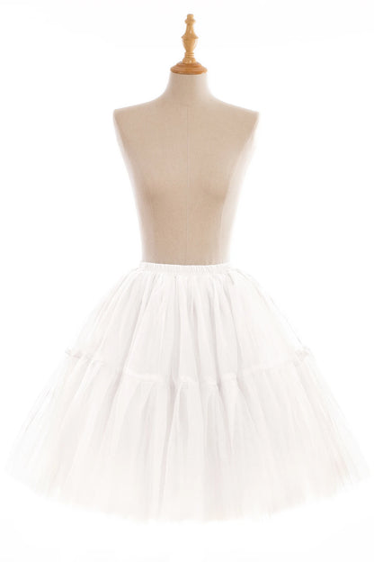 Fluffy Tulle Skirt Petticoat Adult Elastic Waist Underskirt Layers Bridal Midi Tutu Skirts Women Prom Evening