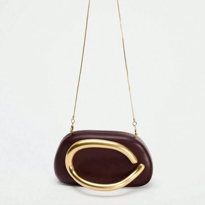 Chic Burgundy Hard Shell Women's Clutch Bag Clutch Bag Evening Bag Bridal Bag