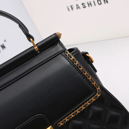 Women's handbag high-end light luxury diamond grid small square bag, shoulder and crossbody