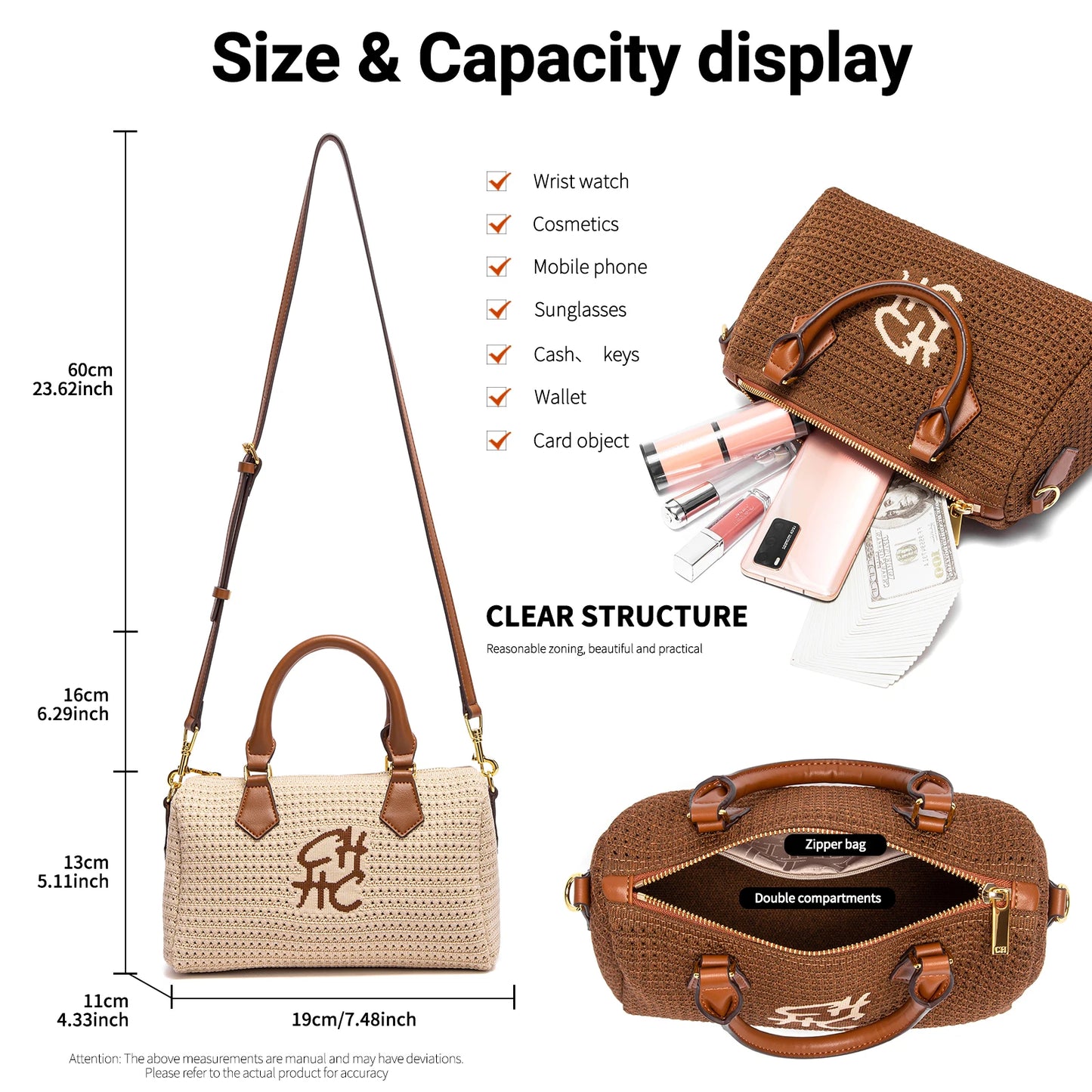 Women's Shoulder Bag New Breathable Fabric Handbag Luxury Vacation Beach Bag