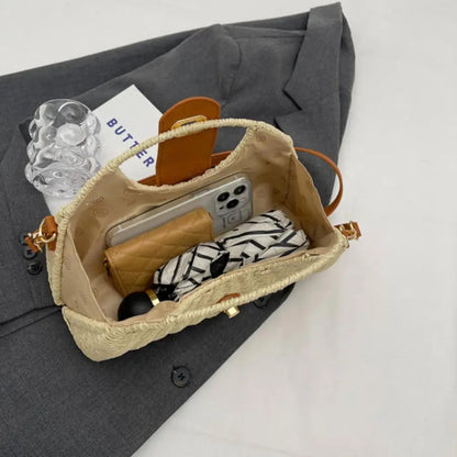Women Crossbody Bags Handmade Summer Woven Shell Hand-Woven Bag