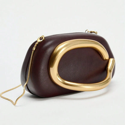 Chic Burgundy Hard Shell Women's Clutch Bag Clutch Bag Evening Bag Bridal Bag