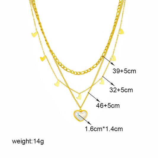 Stainless Steel Butterfly Moon Lock Blue Eyes Pendant Necklace For Women