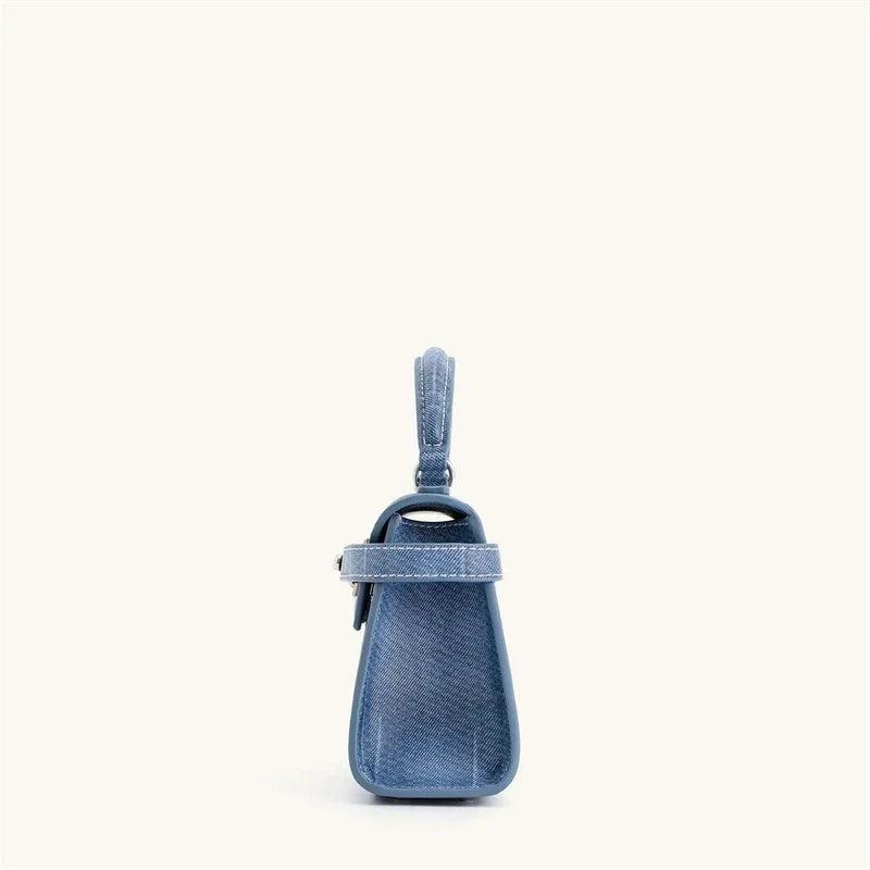 Women's Handbag Elise Designer Fashion 2025 New Denim Blue Tote Bag Small Square Crossbody Bag