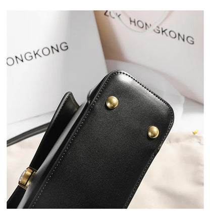 Armpit bag high-end solid color one-shoulder portable genuine leather bag