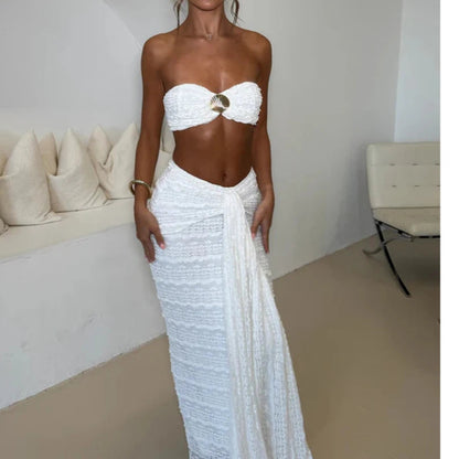 3 Pieces Bikini Sexy Women Swimsuit Swimwear Cover Up Bikini Set Beachwear