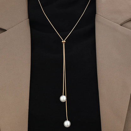 Pearl Adjustable Chain Necklace for women