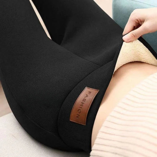 Women Lamb Fleece Seamless High Waist Thermal Winter Warm Legging