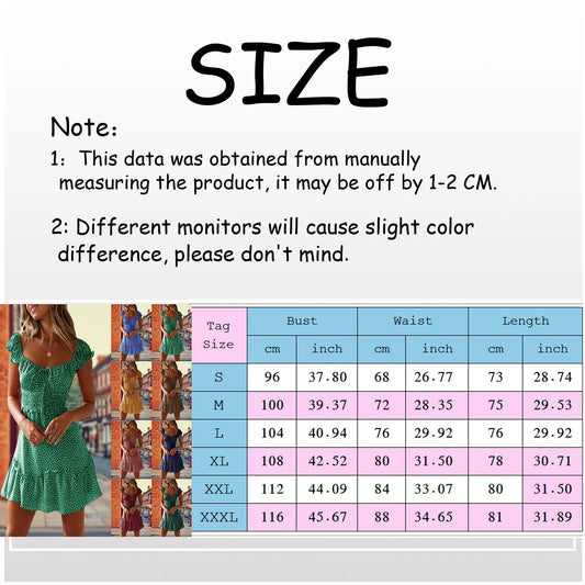Vintage Casual Short Sleeve Holiday Bohemian Beach Dress Women's Sundress Mini Dress