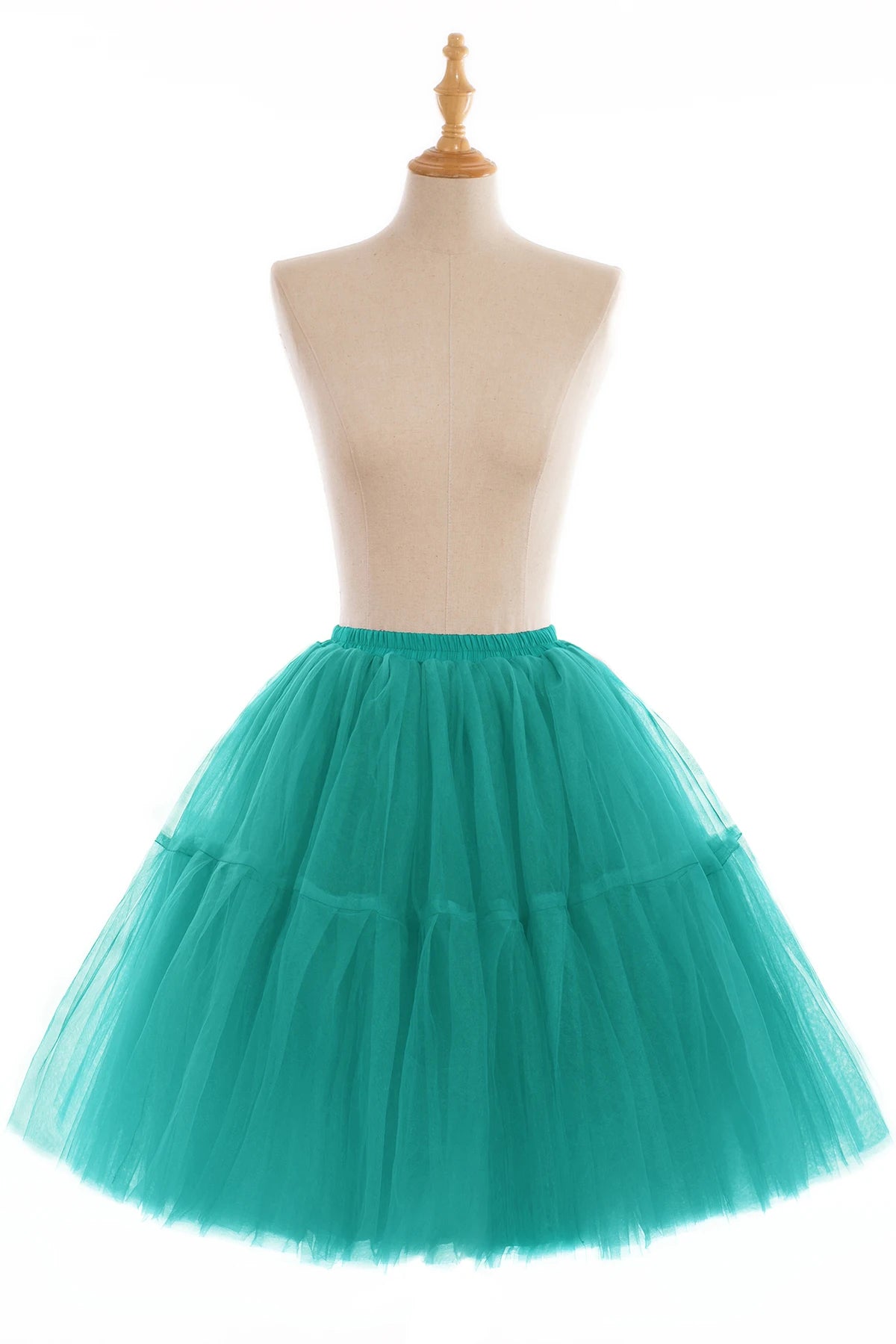 Fluffy Tulle Skirt Petticoat Adult Elastic Waist Underskirt Layers Bridal Midi Tutu Skirts Women Prom Evening